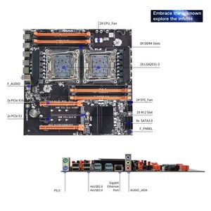 Nuevo Kit de placa base de escritorio PANDL NVMe M2 Combo Dual Xeon E5 2686 V4 <span class=keywords><strong>DDR4</strong></span> 4X16GB RAM 2686v4 X99 placa base CPU Dual - Product Image 5
