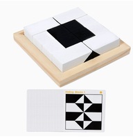 Jeu de construction en bois à blocs cachés, entraînement à la pensée logique, jeu de table interactif parent-enfant, jouet puzzle