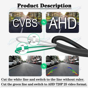 2015-2021 Ford F-150 için uygundur. 170 ° balıkgözü CVBS AHD yüksek çözünürlüklü gece görüş gövde anahtarı ters dikiz kamera. - Product Image 3