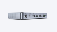 Base de Conexión Thunderbolt 5 15 en 1 de Aleación de Aluminio, Transferencia de 80 Gbps, 8K 60 Hz, Pantalla Triple, PCIe 5 SSD en Stock