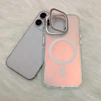 Coque pour iPhone 17 Pro Max, étui à rabat avec objectif d'appareil photo à changement de couleur et support magnétique pour iPhone 16, 15, 14, 13, 12