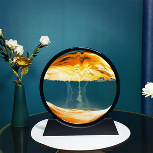 Peinture <span class=keywords><strong>3D</strong></span> en sable mouvant, artisanat en verre, sablier au <span class=keywords><strong>design</strong></span> moderne, ornements de bureau, décoration intérieure, autres articles de décoration pour la maison - Product Image 4