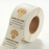 Etiquetas Adhesivas Troqueladas para Botellas de Vino, Estampado en Caliente Oro y Plata, Rollo a Rollo, para Líneas de Embotellado de Gran Volumen en Bodegas