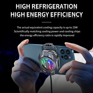Nuevo S28 Teléfono móvil Clip trasero Radiador controlado por NTC refrigerado por aire 15W PUBG Gaming Semiconductor Cooler 3 Engranajes Radiador de refrigeración - Product Image 4