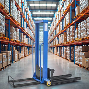 Venta caliente 500Kg 1000Kg 1,6 M Apilador semieléctrico portátil Camión elevador Apilador de carga automática - Product Image 1