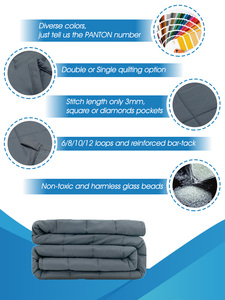 Couvertures lestées sensorielles en coton matelassé de haute qualité, personnalisées, pour adultes, avec billes de verre <span class=keywords><strong>premium</strong></span> - Product Image 2