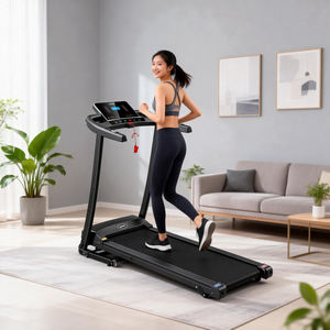 เครื่องวิ่งออกกำลังกายที่บ้าน มอเตอร์ 2.0 แรงม้า ปรับความชันด้วยมือ รับน้ำหนักได้สูงสุด 120 กก. หน้าจอ LED ขายตรงจากโรงงาน - Product Image 5