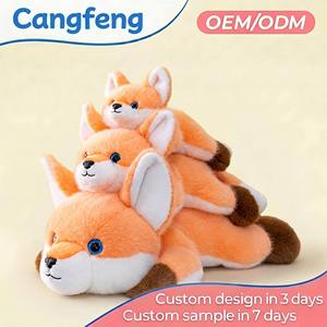 Juguete de Peluche de Zorro Naranja Personalizado al por Mayor de Fábrica, con Ojos Azules, Cara Blanca y Patas Marrones, Regalo para Niños Amantes del Bosque - Product Image 1