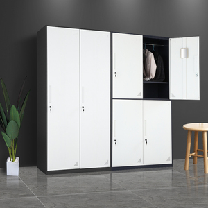 Modern Customized Steel Cabinet Locker Iron Clothes <b>Storage</b> Wardrobe Almirah for Home Office Outdoor Hotel Dining Bathroom Use - Product Image 4