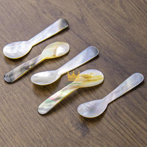 Cuillère à caviar en nacre naturelle, moderne, exquise, écologique, blanche, personnalisée, 10x2 cm, pour dîner élégant, en provenance du Vietnam - Product Image 6