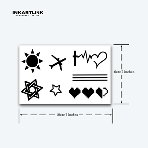 Tatouages Premium <span class=keywords><strong>en</strong></span> Gros : Tatouages Temporaires Longue Durée (15 Jours) au Design Icônique, à Base de Jus de Fruits Naturels – Autocollants Corporels <span class=keywords><strong>en</strong></span> Gros - Product Image 4