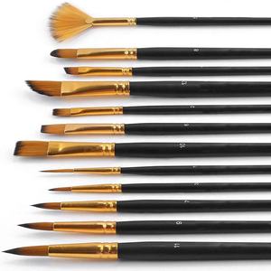 Brosse pour peinture pour <span class=keywords><strong>aquarelle</strong></span>, accessoire de qualité supérieure pour art, poils de <span class=keywords><strong>kolinsky</strong></span>, 1 pièce - Product Image 5