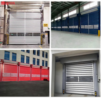 Porte à enroulement économique en alliage d'aluminium haut de gamme, antivol, design moderne, modèle personnalisable pour entrepôt