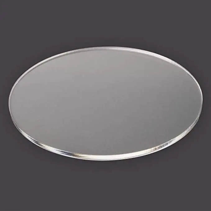 1/8 Inch Thick 12 Inch Diameter Clear Plexi Sheets Circle Blanks Plastic Disc Round Acrylic Sheet