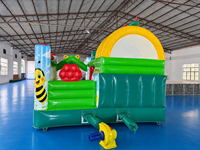 Toboggan gonflable géant JIALE JL-3088 sur le thème des animaux et des dinosaures, en PVC, usage commercial, capacité 100-500 kg, 5-8 passagers