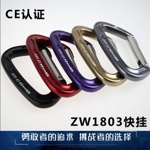 Mosquetón de Aleación Tipo D 24KN con Cierre de Seguridad para Escalada - Product Image 3