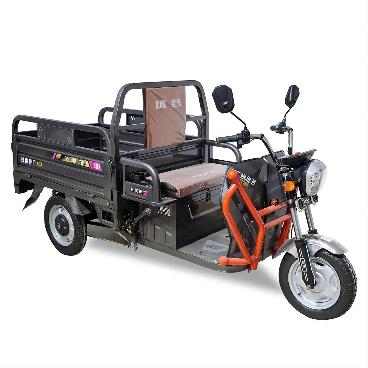 LUBEI kendaraan produsen 1.3m/1.5m/1.6m/1.8m 800W/1000W/1500W 3 roda kargo sepeda roda tiga listrik Motor kargo