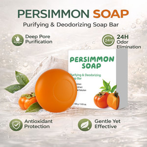 Persimmon Extract <b>Soap</b> Bar - Green Tea Polyphenols for Odor Control, Shea & Coconut Oil 24H Hydration - Product Image 2