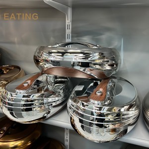 Juego de 3 Recipientes para Alimentos con Aislamiento Térmico de Alta Calidad para Cocina, 4L+5L+6L, de Hierro y Acero Inoxidable - Product Image 5