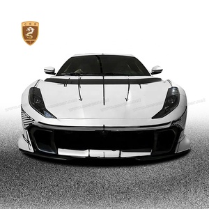 Kit de carrosserie aérodynamique de conversion pour Ferrari <span class=keywords><strong>812</strong></span> Superfast Facelift <span class=keywords><strong>812</strong></span> Competizione 812C Pare-chocs avant Jupes latérales Aileron arrière Échappement Capot - Product Image 5