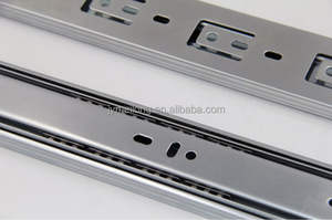 Glissières de tiroir télescopiques à roulement à extension complète Meilong Hardware/Quincaillerie pour meubles Glissières de tiroir à 3 plis/<span class=keywords><strong>Rail</strong></span> de tiroir d'<span class=keywords><strong>armoire</strong></span> - Product Image 5