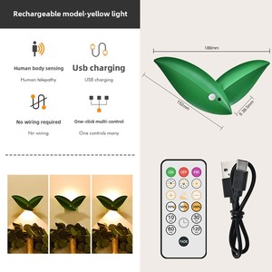 Human Body Sensor <b>Light</b> Magnetic Rechargeable LED Night <b>Light</b> Dimmable <b>Wall</b> Lamp W/ Timer Sconce <b>Light</b> for Closet Bedroom Stairs - Product Image 6