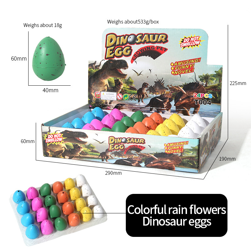 Huevo de dinosaurio flor de lluvia colorido.