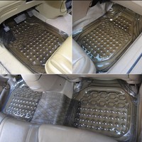 Bestseller 5-teiliger Schwerlast-PVC Transparenter Gummi-Autofußmatten-Satz für Universelle Auto-Zubehörteile