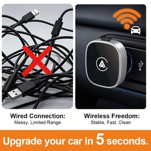 Adaptateur CarPlay sans fil multi-appareils Kyere, mini-dongle USB 2.4G 5GHz WiFi6 BT5.4, réinitialisation en un clic pour kit voiture <span class=keywords><strong>iPhone</strong></span> 1 - Product Image 2