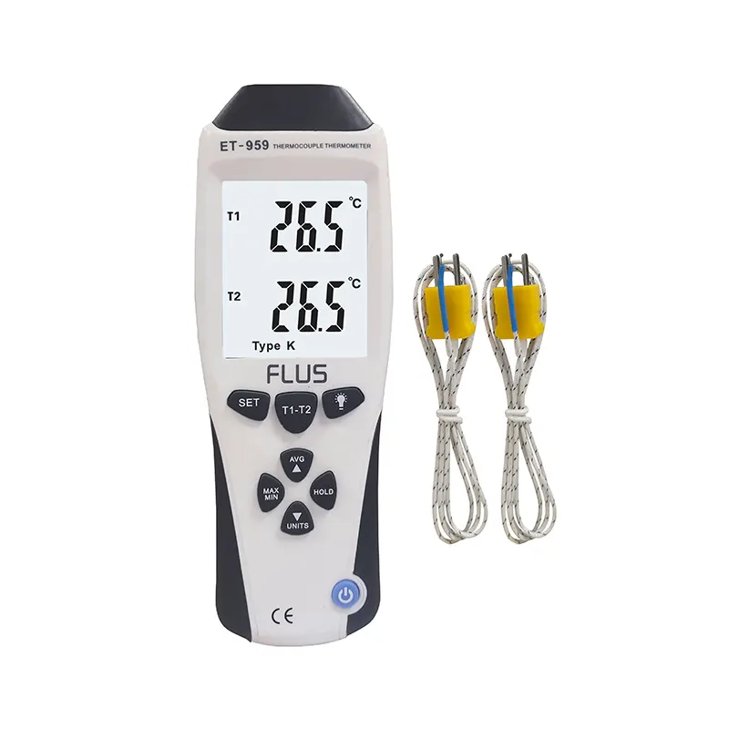 Dispositivo Digital de medición de temperatura con interfaz USB, termómetro termopar, probador de temperatura, controlador de sensor para tipo K/J