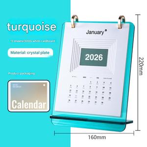 Toptan baskı tedarikçisi 2026 takvim kalite renkli program planlayıcısı masa danışma standı Flip tedarikçisi takvim baskı - Product Image 3