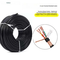 Kabel Daya RVVP Konduktor Tembaga Berlapis PVC Hemat Biaya 300V OD 1.5-2.5mm untuk Kabel Kustom OEM Elektrikal