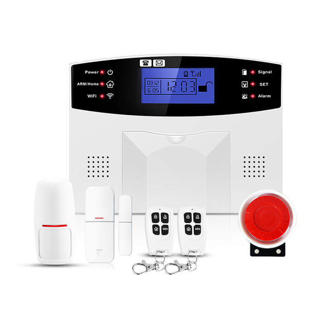 WIFI Tuya GSM SIM Card House Monitoring Complete House Alarm Auto Dial Alarm System Wireless for Home