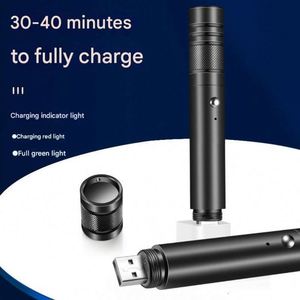ไฟฉายเลเซอร์กำลังสูง 2W แบบชาร์จ USB ได้ ใช้แบตเตอรี่ลิเธียม ตัวเรือนอะลูมิเนียม ปรับความสว่างได้ แสงสีเขียว/แดง ระยะไกล สำหรับการเอาตัวรอด ขายส่ง - Product Image 5