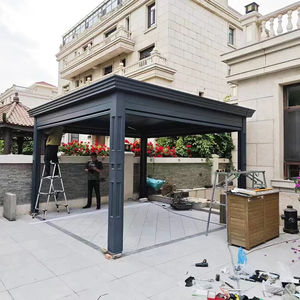 Ensemble de jardin pour patio au design moderne <span class=keywords><strong>Pergola</strong></span> de jardin en aluminium pour l'extérieur - Product Image 4