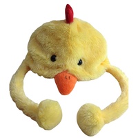 Chapeaux à tête d'animal en peluche mignon OEM/ODM Chapeaux d'hiver en peluche pour enfants cochon lion ours tigre