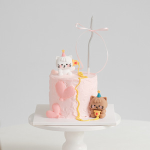Ciondolo per Telefono a Forma di Cuore in Gomma Morbida per Gatti e Cani, Stile Ins, Decorazione per Dessert di San Valentino - Product Image 3