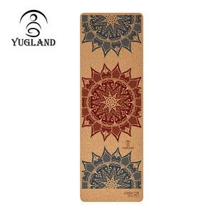 <span class=keywords><strong>Tapis</strong></span> de yoga en liège naturel écologique à motif personnalisé, ensemble de <span class=keywords><strong>tapis</strong></span> de yoga en liège, antidérapant, épaissi, pour gymnastique, danse et yoga - Product Image 2