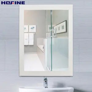 2022 heißes Verkaufs quadrat Kunden spezifische Farbe Kunststoff rahmen montiert Badezimmer Dekor hängenden Wand spiegel