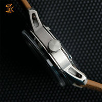 Montre automatique rétrograde avec heures erratiques, minutes et petites secondes, mouvement SW200, logo personnalisé, boîtier en acier inoxydable 316L, montre-bracelet de luxe