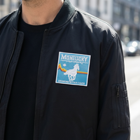Patch brodé rectangulaire personnalisé en tissu feutré, design tactique, couleurs sur mesure, à coudre sur les vêtements