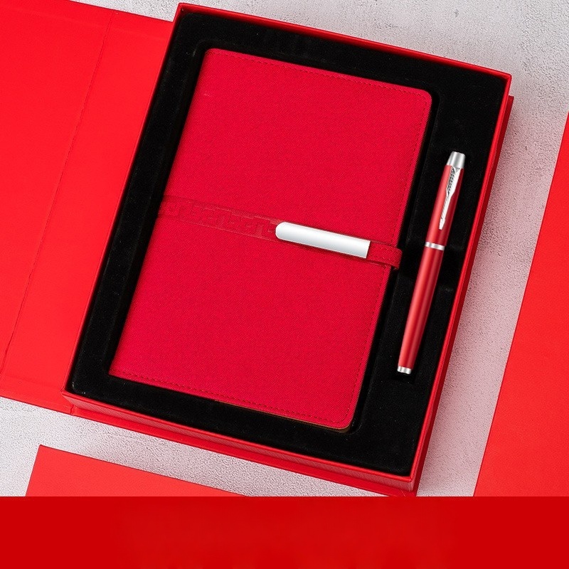 Two-piece set (long notebook + signature book) Redand)