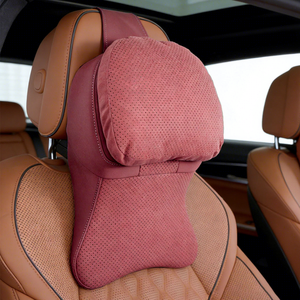 The New Second-Generation Car Headrest Neck Pillow with <b>Yacht</b> Suede and Memory Foam for Tesla/Xiaomi Vehicles - Product Image 6