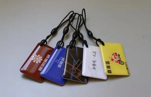 Etiquetas de identificación de mascotas antipérdida inteligentes ISO RFID para animales NFC Código QR Collar de metal con frecuencia de 13,56 MHz Material epoxi de PVC impermeable - Product Image 6