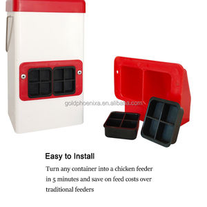 YYC DIY patio trasero pollito alimentador codorniz Puerto kits alimentador <span class=keywords><strong>de</strong></span> aves <span class=keywords><strong>de</strong></span> corral para aves pequeñas - Product Image 5