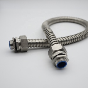 تركيبات قناة مرنة معدنية مطلية بـ <span class=keywords><strong>PVC</strong></span> 1 "2" 3 "موصلات ضيقة سائلة بخيط ذكر مستقيم IP65 - Product Image 6
