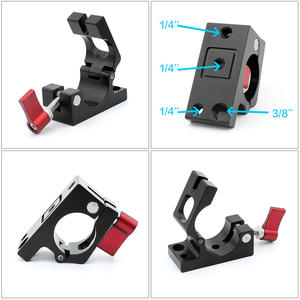 Pince de tige de rail en alliage d'aluminium 25mm-27mm pour DJI <span class=keywords><strong>Ronin</strong></span> <span class=keywords><strong>M</strong></span> MX System Support Pipe Clip Screen Monitor Support de poignée réglable - Product Image 2