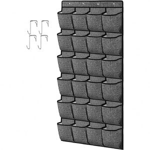 Bolsa de Almacenamiento Colgante de Lino Moderna, Plegable, con Etiquetas, Organizador para Pared, Puerta o Armario, para Oficina, Escuela, Hogar, Material de Tela - Product Image 2