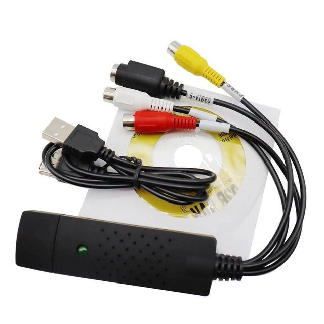 USB 2.0 Audio Video VHS to DVD VCR PC HDD Converter Adapter Digital Capture MS2100 Chips