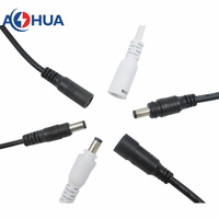 Connecteur DC de type 5.5*2.5/2.1mm pour pilote led Pré-moulé Prise mâle femelle à verrouillage rapide avec câble en PVC